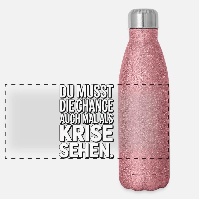 L’opportunité comme crise qui dit le design Gourde isotherme panoramique pailletée 500 ml