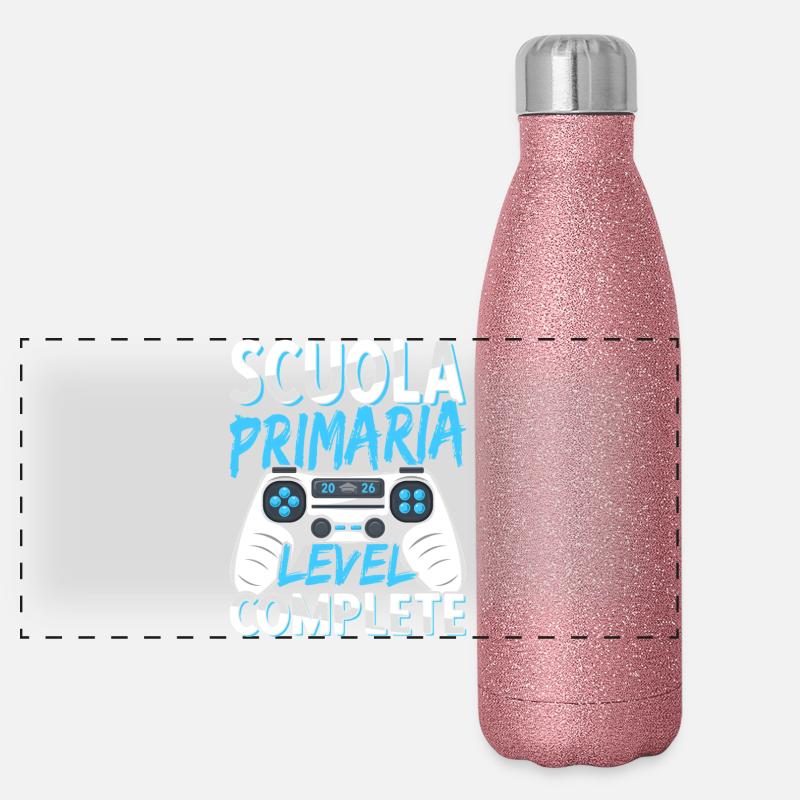 Diplôme d’École Primaire École Élémentaire 2026 Gourde isotherme panoramique pailletée 500 ml