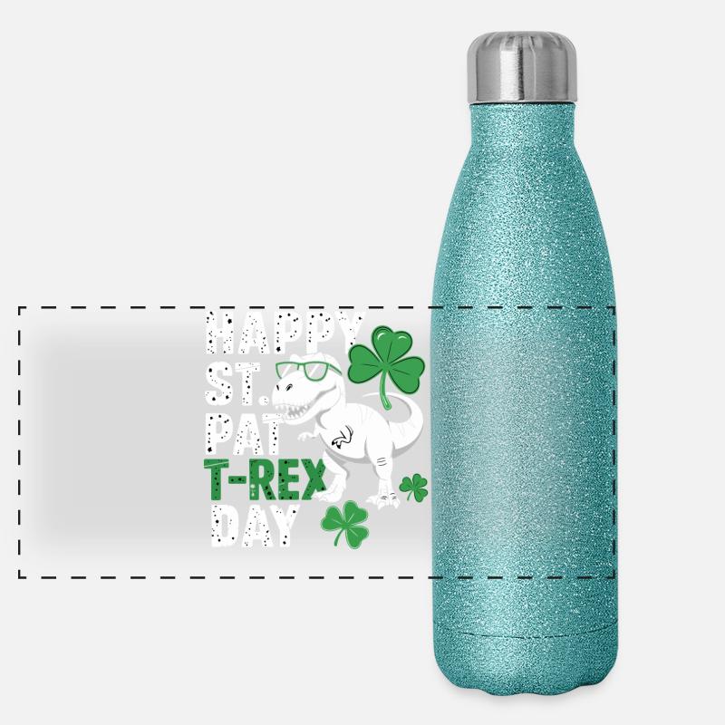 T-shirt de la Saint-Patrick pour la Journée Rex Gourde isotherme panoramique pailletée 500 ml