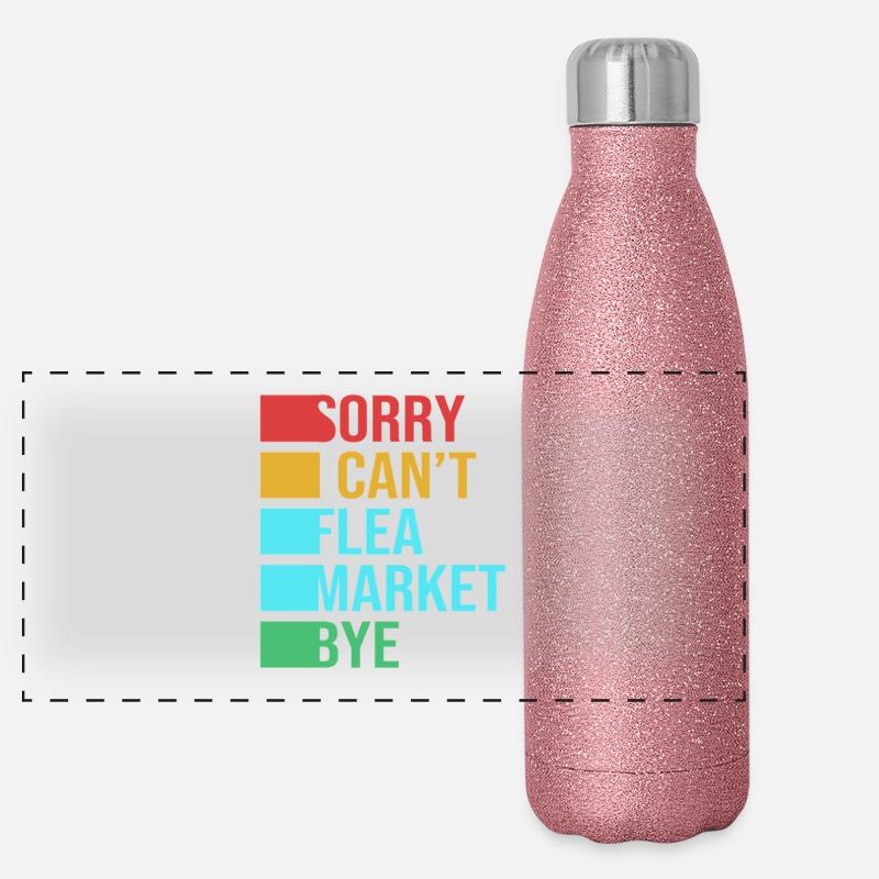 Marché aux puces Gourde isotherme panoramique pailletée 500 ml