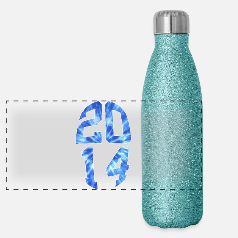 12 ANS 2014 12E ANNIVERSAIRE Gourde isotherme panoramique pailletée 500 ml