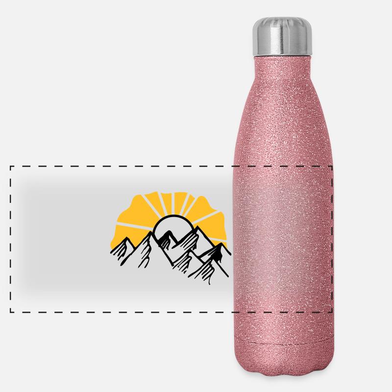 soleil Gourde isotherme panoramique pailletée 500 ml