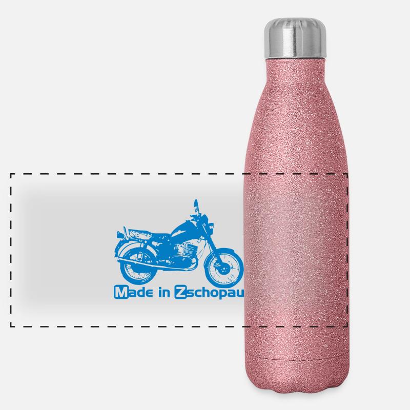 MZ ETZ 251 Zschopau Panorama Glitzer Isolierflasche 500 ml