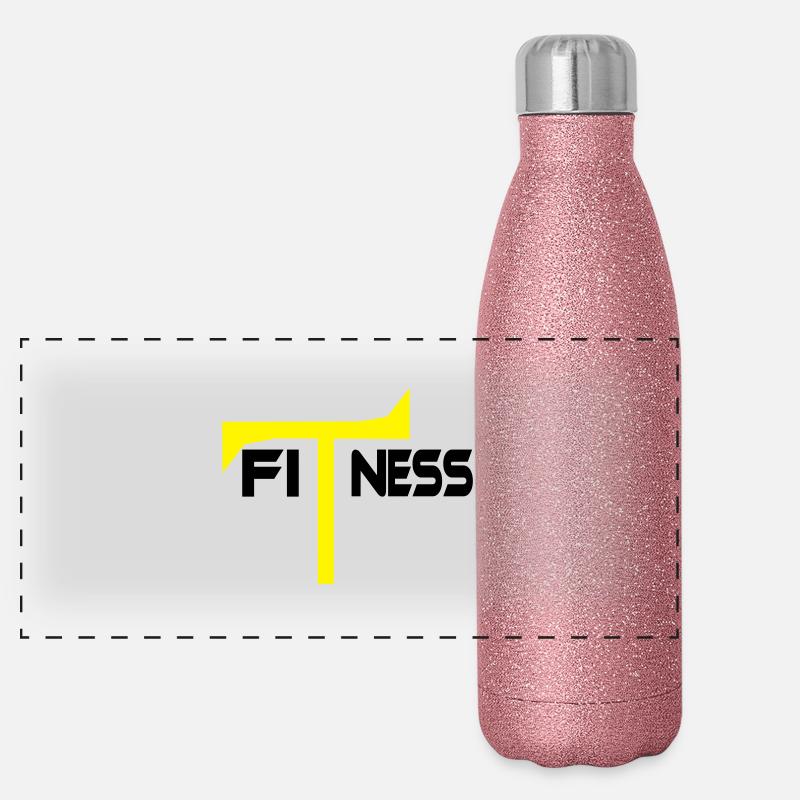 FiTness Panorama Glitzer Isolierflasche 500 ml