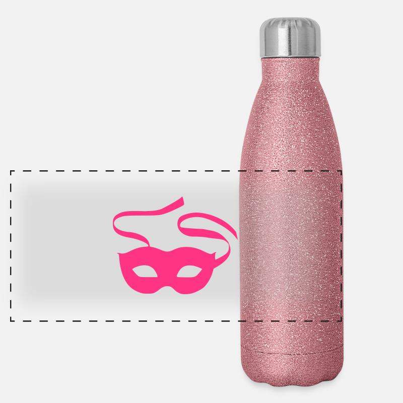 Theater mask Panoramic Glitter Thermal Bottle 500 ml