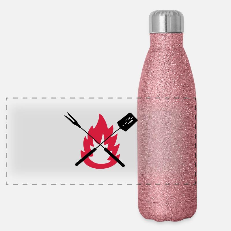 barbecue cook tools fire on BBQ best gift idea Gourde isotherme panoramique pailletée 500 ml
