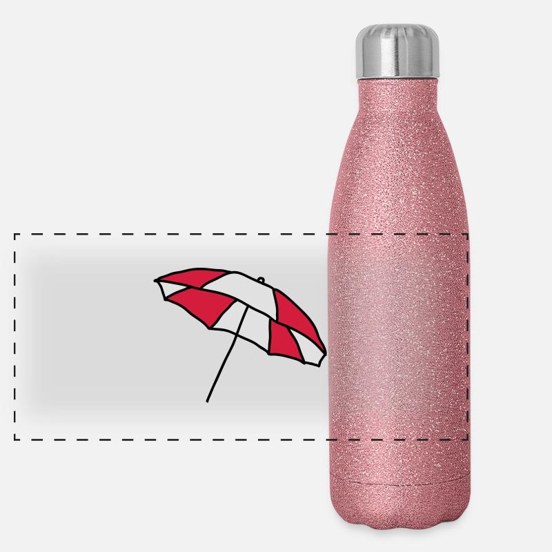 Sonnenschirm Panorama Glitzer Isolierflasche 500 ml