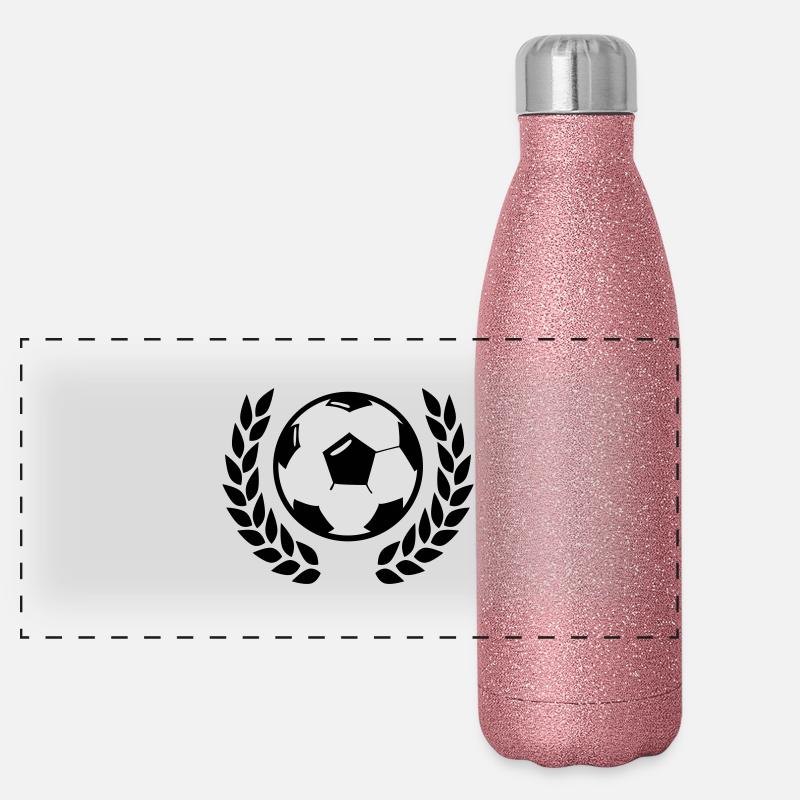 football Panoramic Glitter Thermal Bottle 500 ml