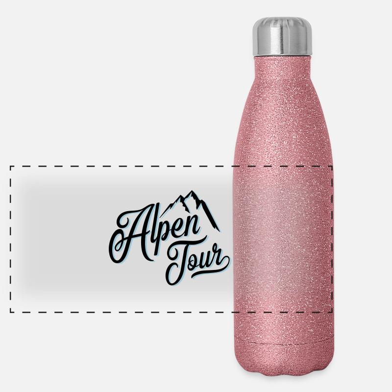 alpen tour Panorama Glitzer Isolierflasche 500 ml