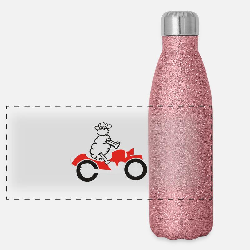 sheep_motorrad_2 Panoramic Glitter Thermal Bottle 500 ml