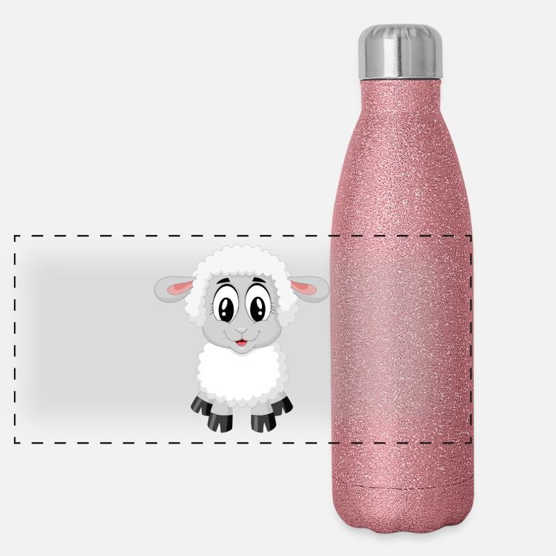 moutons doux! Gourde isotherme panoramique pailletée 500 ml