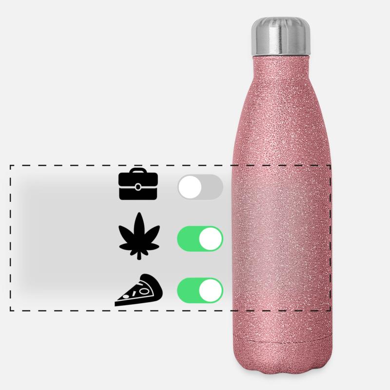High on Life – Pizza & Chill, pas de travail Gourde isotherme panoramique pailletée 500 ml