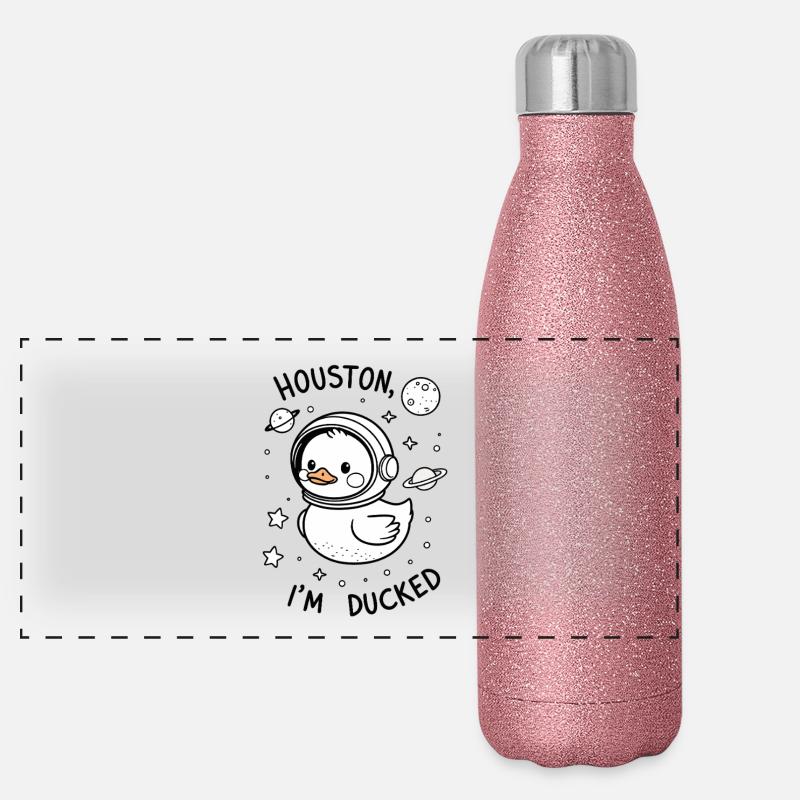 Houston, je suis esquivé – Gag de l’espace Gourde isotherme panoramique pailletée 500 ml