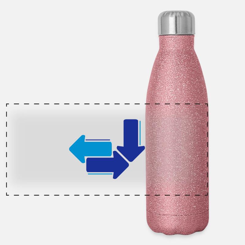 flèches Gourde isotherme panoramique pailletée 500 ml