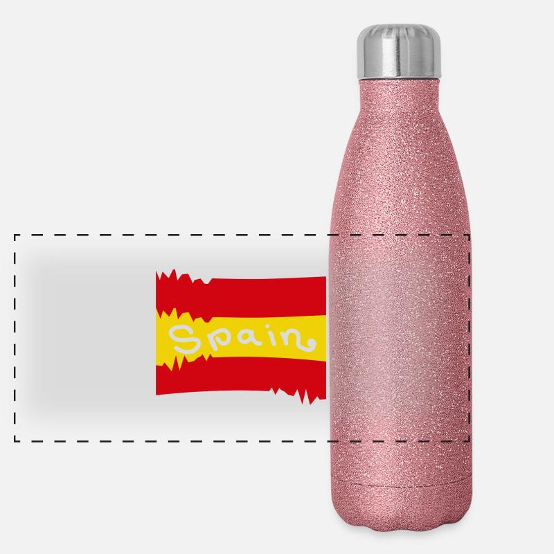Spanje Panoramische glitter thermosfles 500 ml