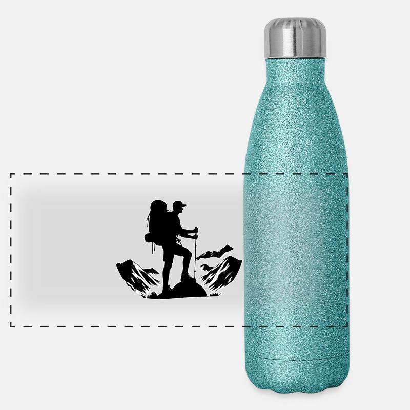 Contour du vagabond Gourde isotherme panoramique pailletée 500 ml