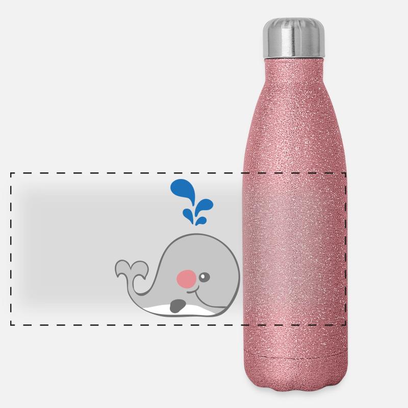 Wal Panorama Glitzer Isolierflasche 500 ml