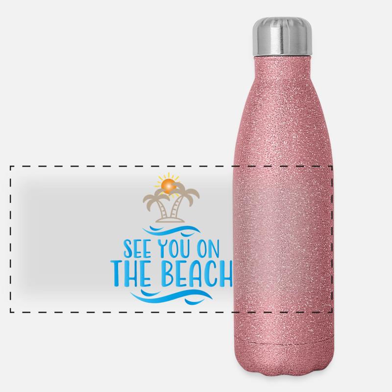 Beach Panoramic Glitter Thermal Bottle 500 ml