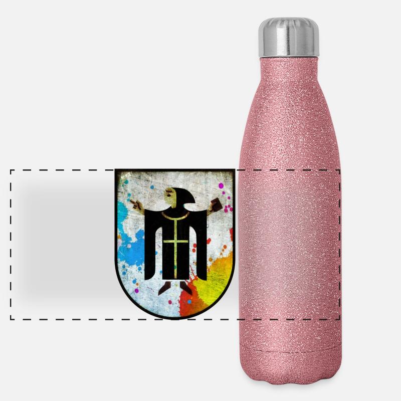 München Panorama Glitzer Isolierflasche 500 ml