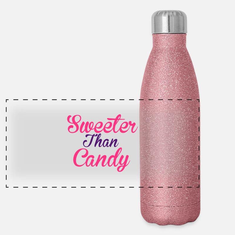Sweeter Than Candy Panorama Glitzer Isolierflasche 500 ml