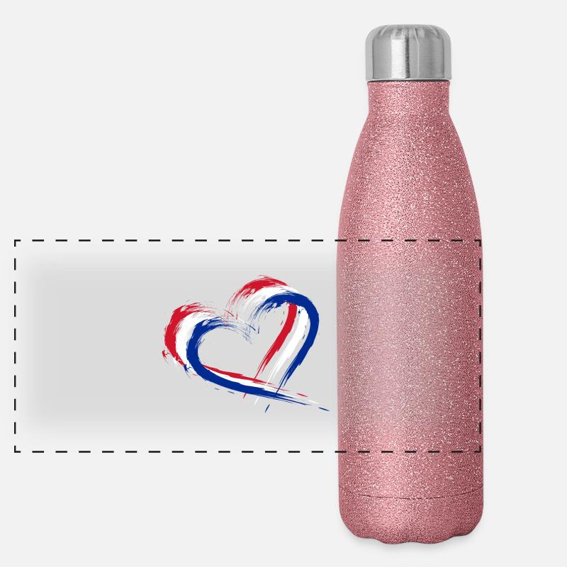 Kuba Panorama Glitzer Isolierflasche 500 ml