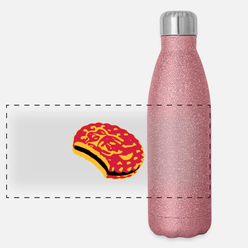 Keks Panorama Glitzer Isolierflasche 500 ml