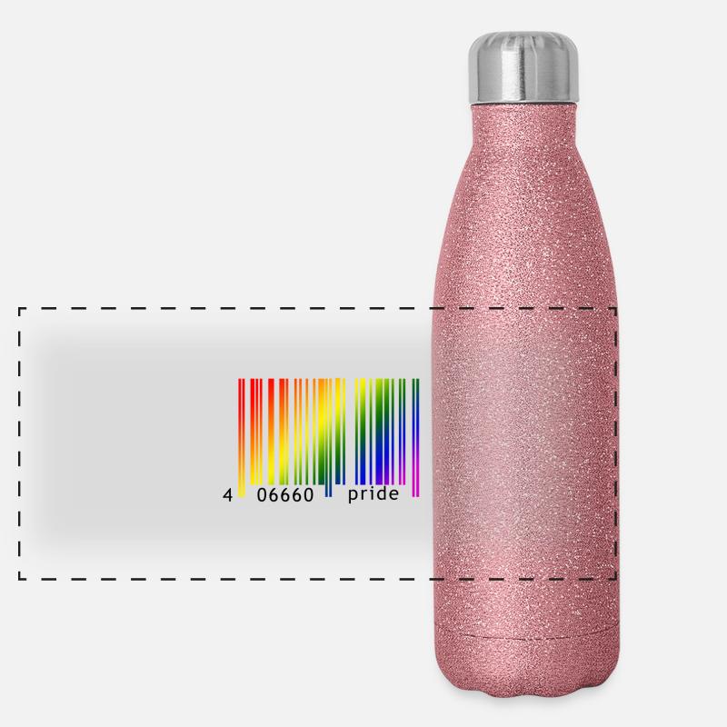 Devil Rainbow Pride Panorama Glitzer Isolierflasche 500 ml