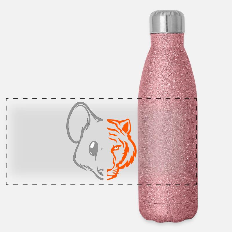 Tiger mouse Panoramic Glitter Thermal Bottle 500 ml