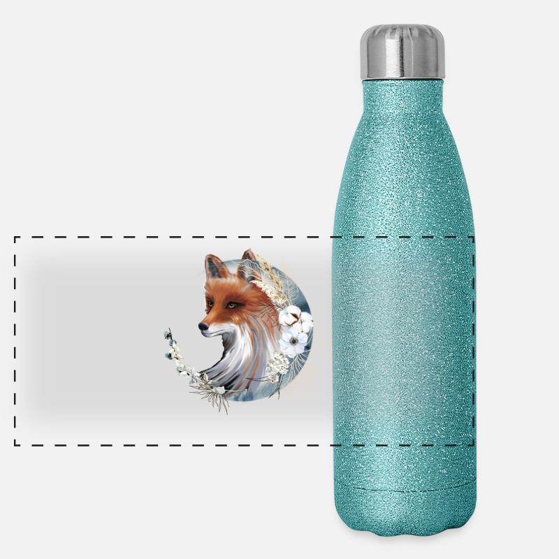 Renard Gourde isotherme panoramique pailletée 500 ml