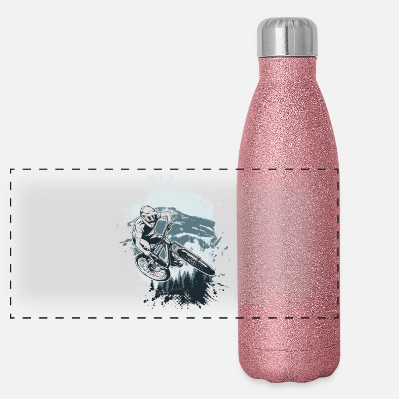 Alpine MTB Splash Ride Panorama Glitzer Isolierflasche 500 ml