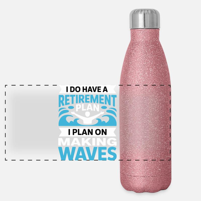 Plan de retraite : faire sensation Gourde isotherme panoramique pailletée 500 ml