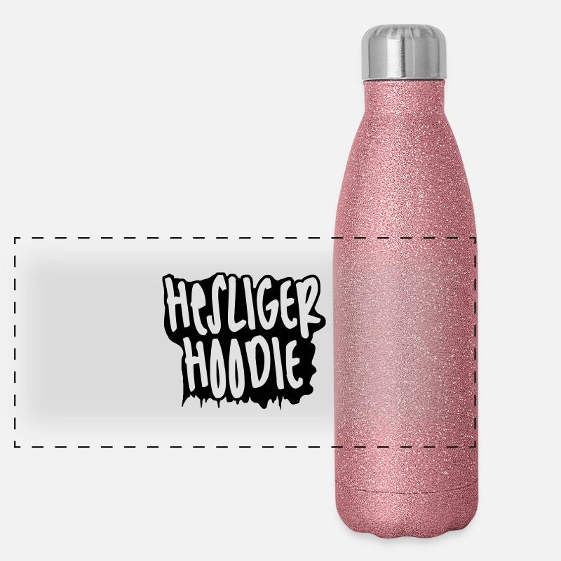 HESLIGER HOODIE Panorama Glitzer Isolierflasche 500 ml