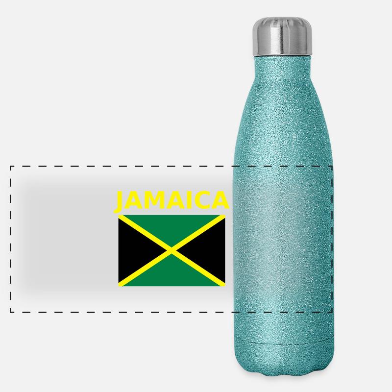 jamaica Panoramic Glitter Thermal Bottle 500 ml