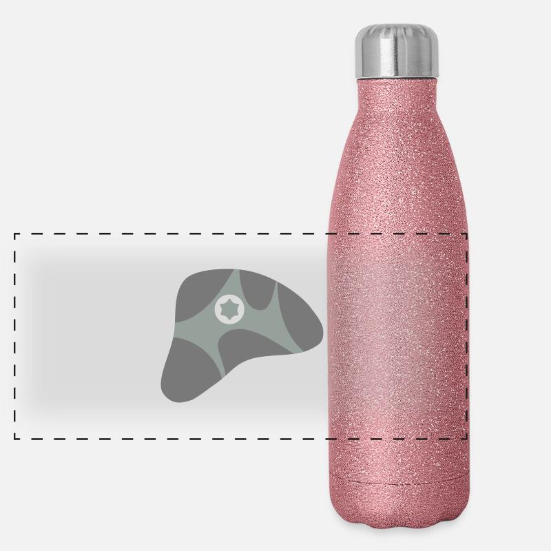 Bouldergriff, Klettergriff Panorama Glitzer Isolierflasche 500 ml