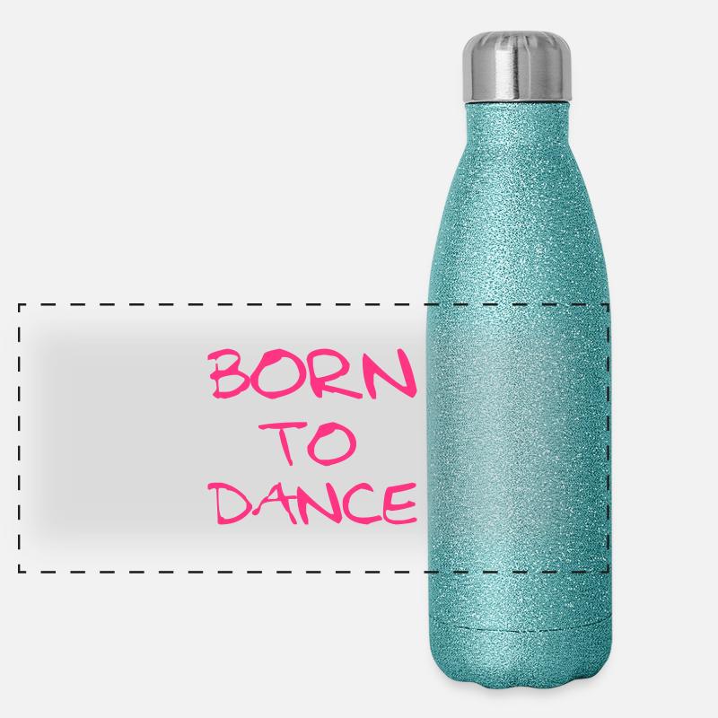 Born To Dance Panorama Glitzer Isolierflasche 500 ml