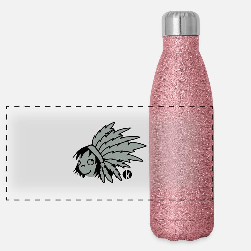 Indian Chief - Indian Gourde isotherme panoramique pailletée 500 ml