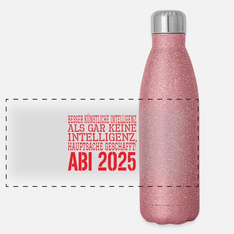 Abi Spruch 2025 Gourde isotherme panoramique pailletée 500 ml
