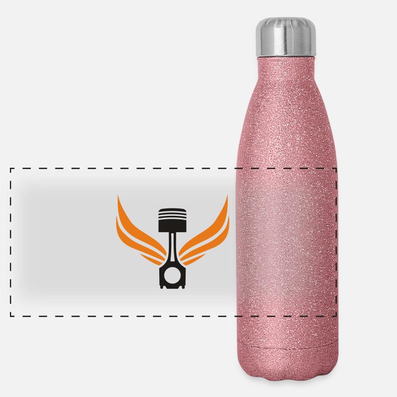 Kolben 2fbg Panorama Glitzer Isolierflasche 500 ml