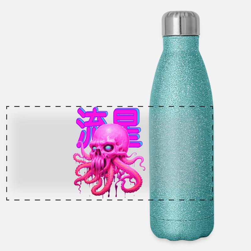 GODILLE PIEUVRE ROSE ! Gourde isotherme panoramique pailletée 500 ml