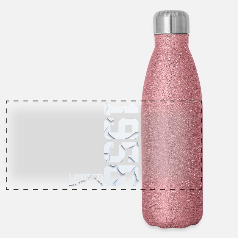 70. GEBURTSTAG LIMITED EDITION 1956 Panorama Glitzer Isolierflasche 500 ml