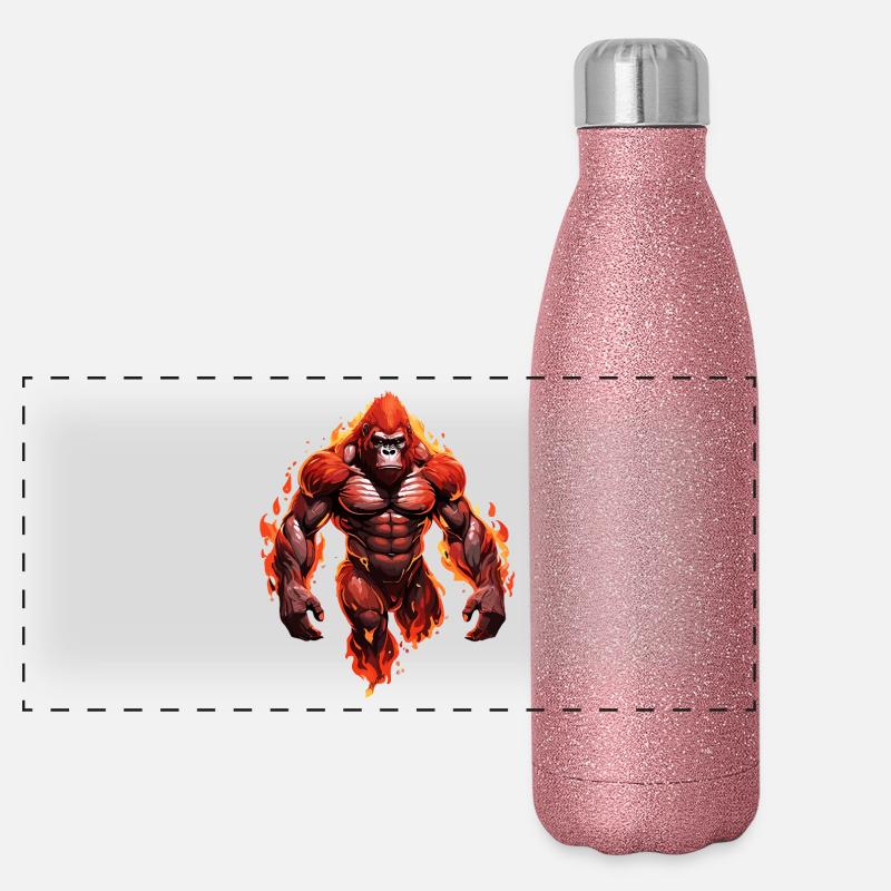 Gorilla Panoramic Glitter Thermal Bottle 500 ml