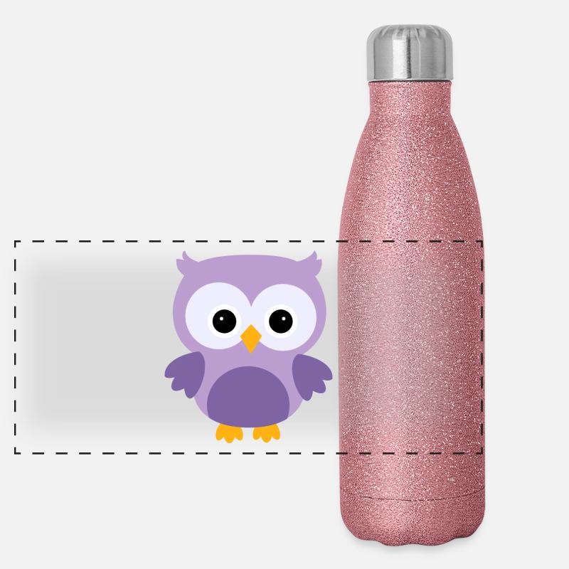 owl52 Panoramic Glitter Thermal Bottle 500 ml