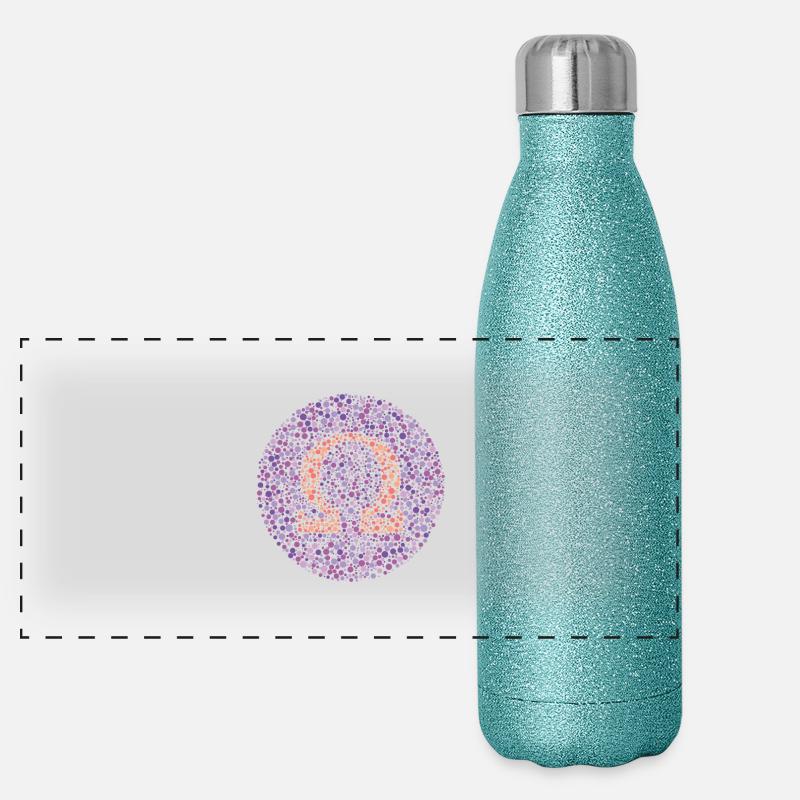 Omega Eye Test Panoramic Glitter Thermal Bottle 500 ml
