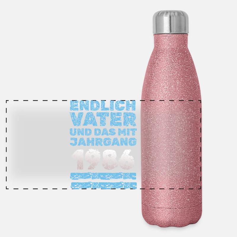 1986 Panorama Glitzer Isolierflasche 500 ml
