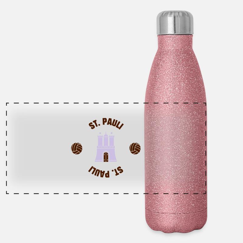 St. Pauli (ID: 001013) Panorama Glitzer Isolierflasche 500 ml