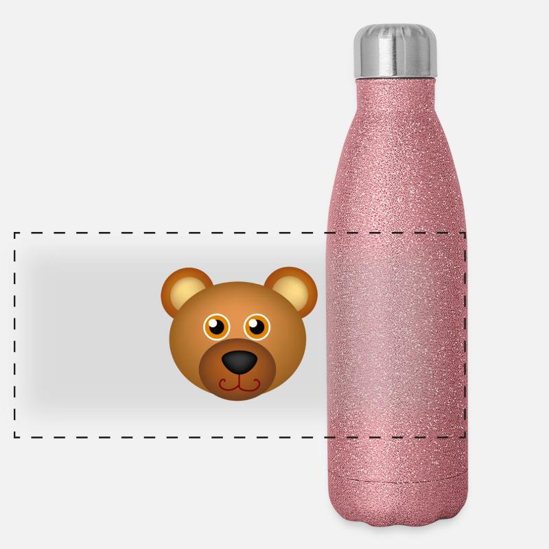 Bärchen Panorama Glitzer Isolierflasche 500 ml