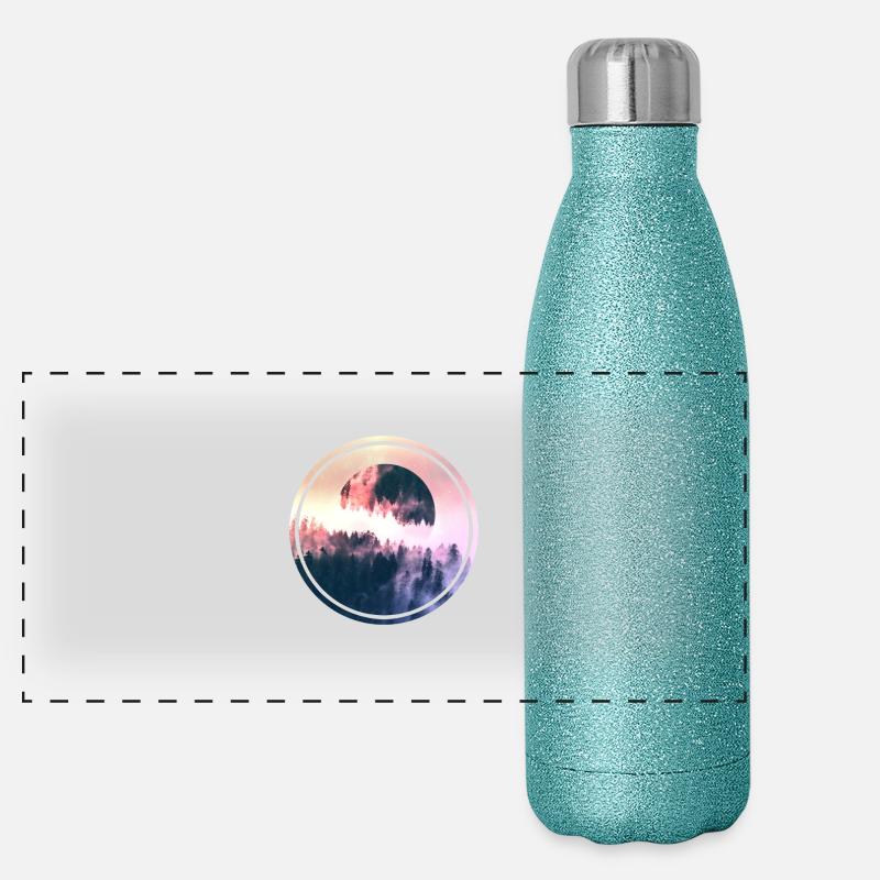 Full Moon Panorama Glitzer Isolierflasche 500 ml
