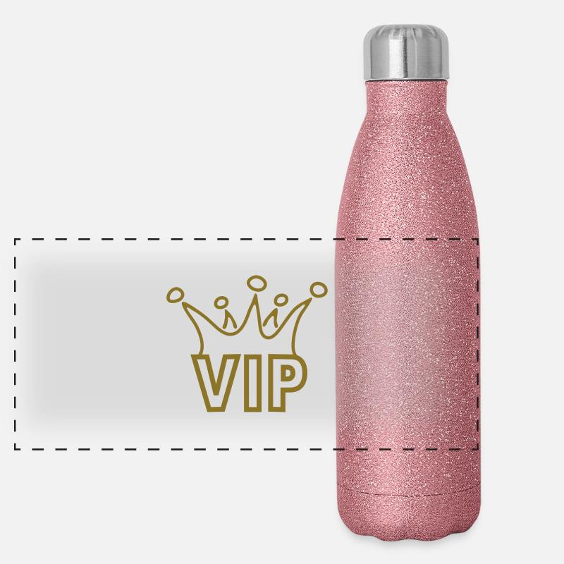 vip_Krone_graffiti g1 Panorama Glitzer Isolierflasche 500 ml