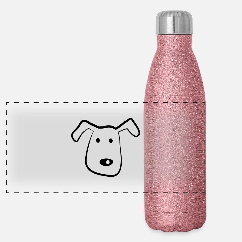 dog Panoramic Glitter Thermal Bottle 500 ml