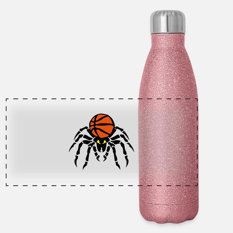 basketball araignee spider spinne ballon Gourde isotherme panoramique pailletée 500 ml